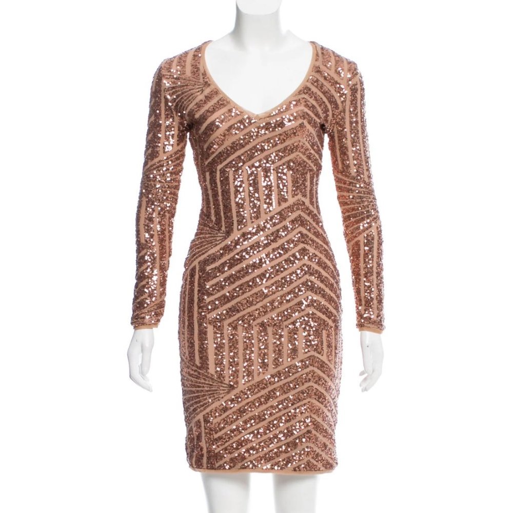 BCBG MAX AZRIA Sequin Mini Dress-Size XS